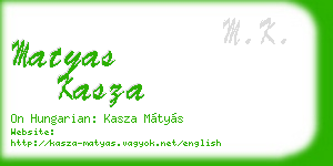 matyas kasza business card
